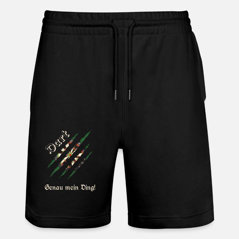 Fléchettes, fléchettes - Short de jogging bio TRAINER Stanley/Stella unisexe - noir
