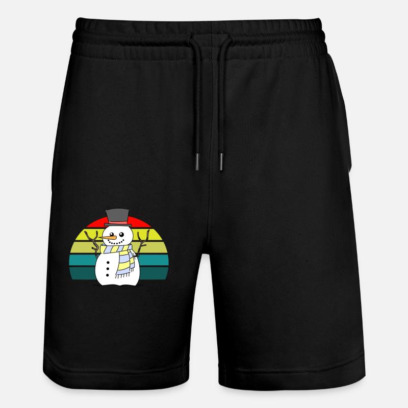 Bonhomme de neige coucher - Short de jogging bio TRAINER Stanley/Stella unisexe - noir