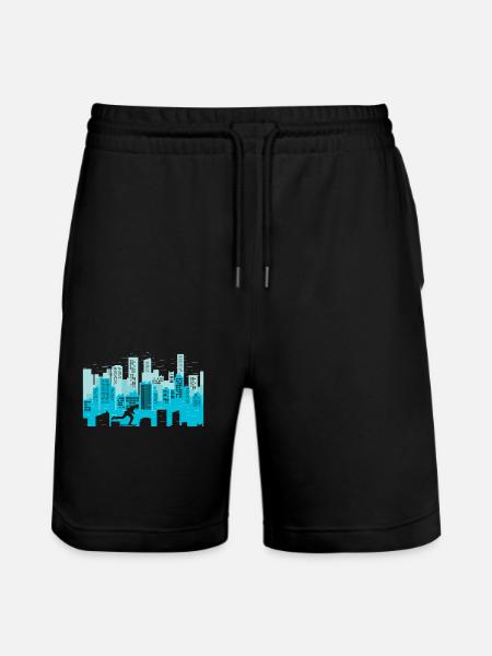 Longboard - Stanley/Stella Trainer Unisex Organic Jogging Shorts - black