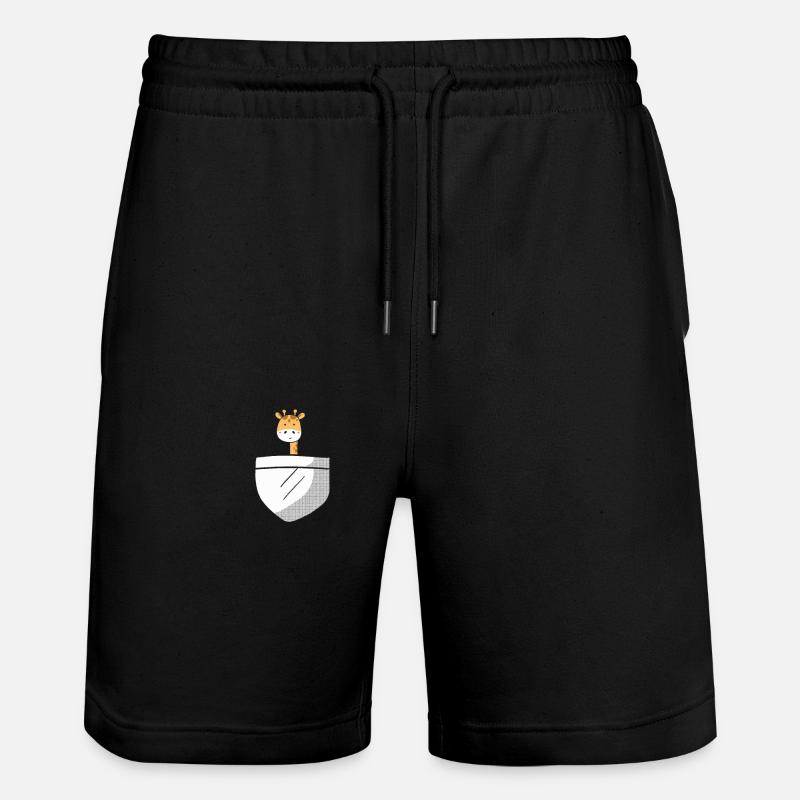 Girafe mignonne - Short de jogging bio TRAINER Stanley/Stella unisexe - noir