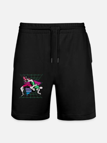 Lutte, Lutteur, 2021, - Short de jogging bio TRAINER Stanley/Stella unisexe - noir