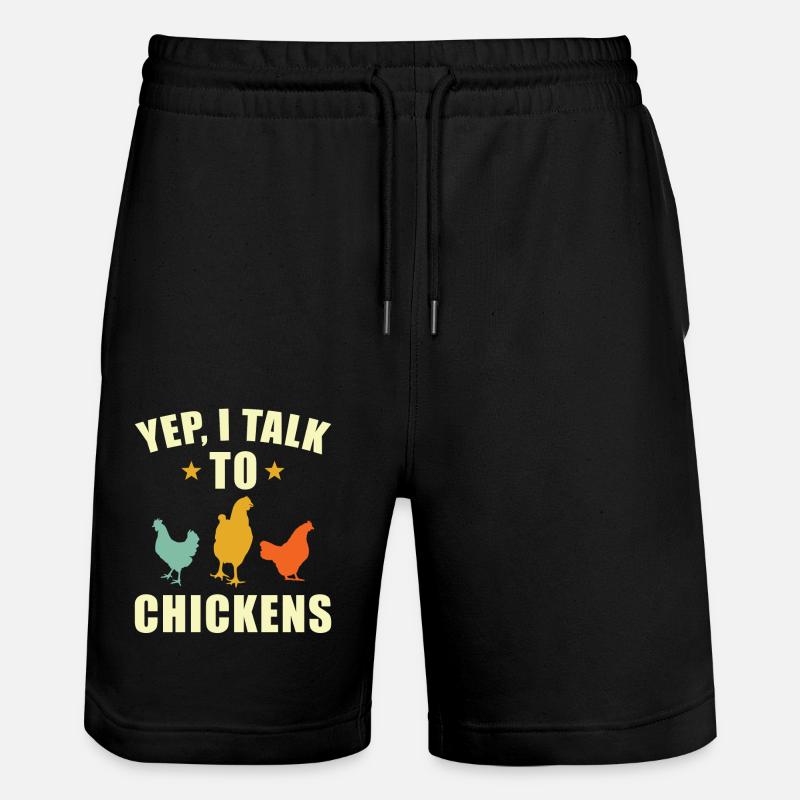 Poulets - Short de jogging bio TRAINER Stanley/Stella unisexe - noir