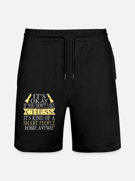 Chess - Stanley/Stella Trainer Unisex Organic Jogging Shorts - black
