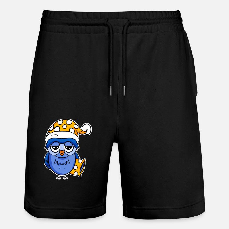 Le lève-tôt Hibou Dormir - Short de jogging bio TRAINER Stanley/Stella unisexe - noir