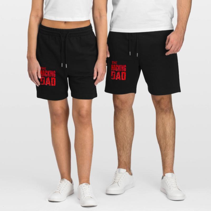 The Hacking Dad Hacker Vater Papa Code Computer Stanley/Stella Unisex Bio Joggingshorts Trainer 