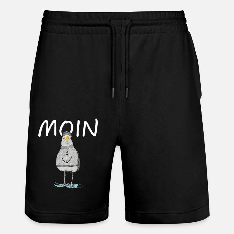 MOIN - MÖVE - Stanley/Stella Unisex Bio Joggingshorts Trainer  - Schwarz