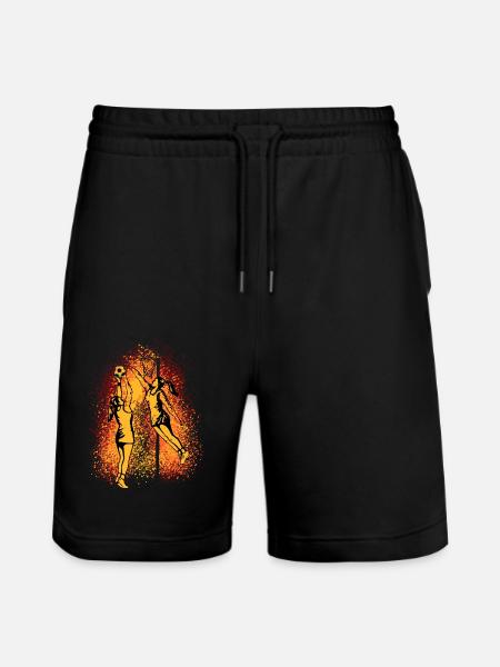 Korfball Women - Stanley/Stella Trainer Unisex Organic Jogging Shorts - black