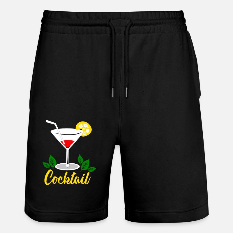Cocktail - Stanley/Stella Unisex Bio Joggingshorts Trainer  - Schwarz