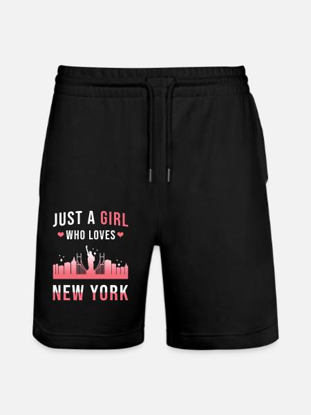 New York - Stanley/Stella uniseks bio-joggingshorts Mover  - zwart