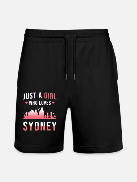 Sydney - Stanley/Stella Trainer Unisex Organic Jogging Shorts - black