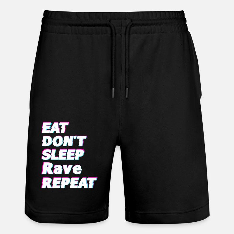 Idée cadeau Raver - Short de jogging bio TRAINER Stanley/Stella unisexe - noir