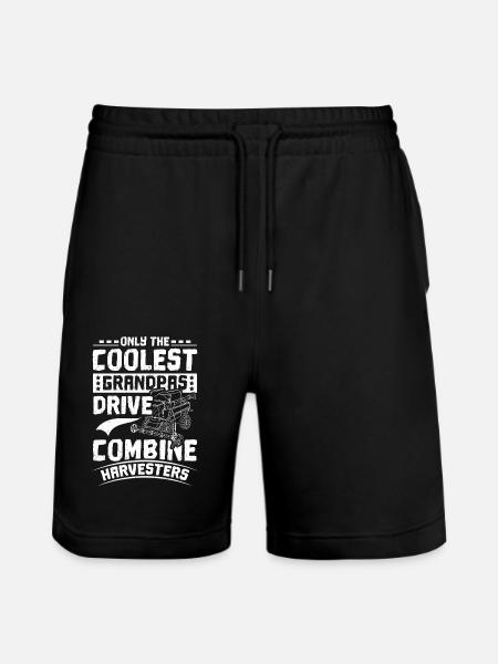Moissonneuse-batteuse Grand-père - Short de jogging bio TRAINER Stanley/Stella unisexe - noir