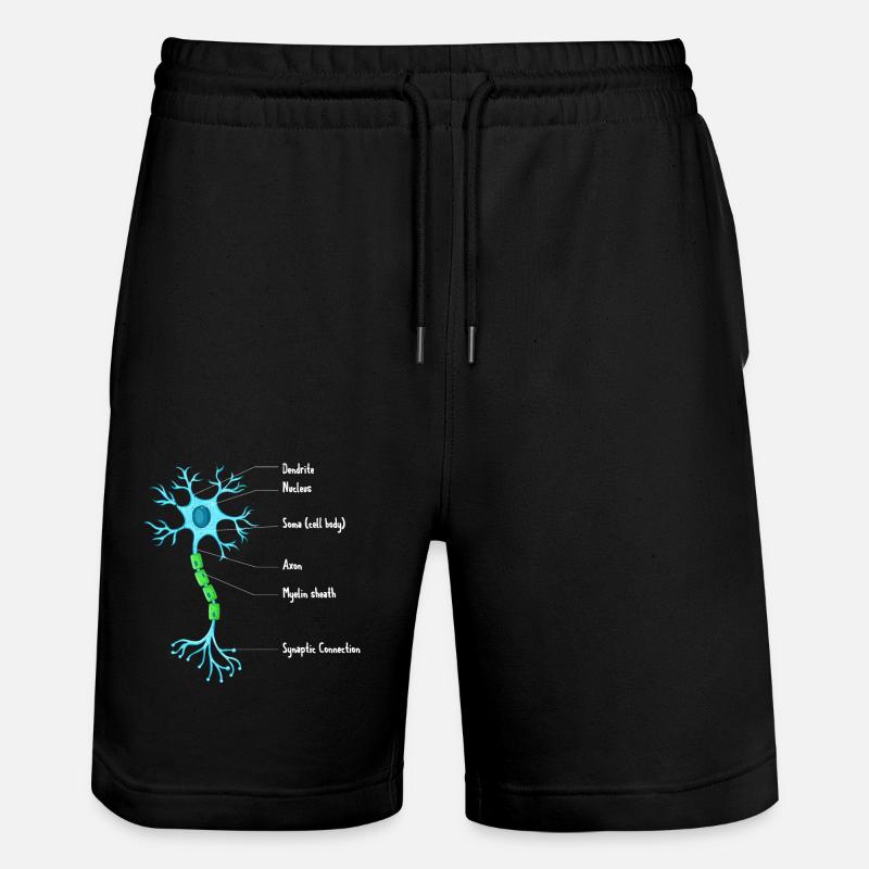 Anatomia Del Neurone Neuroscienze Neurologo - Pantaloncini da jogger ecologici unisex Trainer di Stanley/Stella - nero