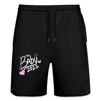 Bébé 2022 - Nouveau-né 2022 Fille Fille - Short de jogging bio TRAINER Stanley/Stella unisexe - noir - Devant - Nik (191cm) & Marisol (170cm)