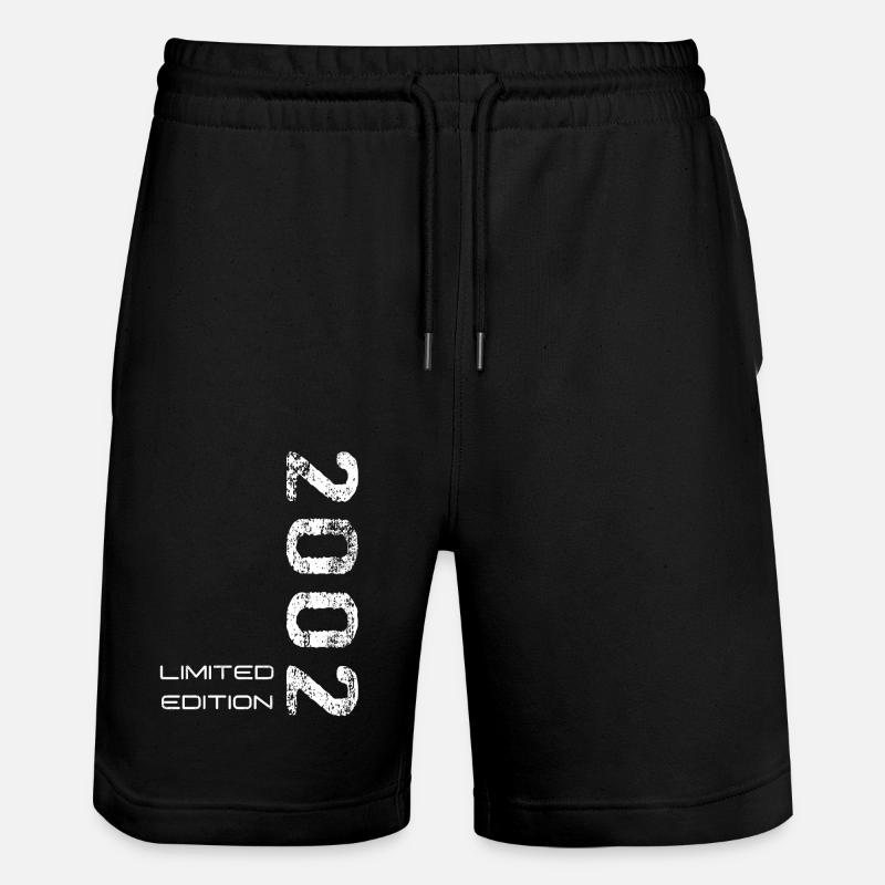 Ich bin Baujahr 2002 - Stanley/Stella Unisex Bio Joggingshorts Trainer  - Schwarz