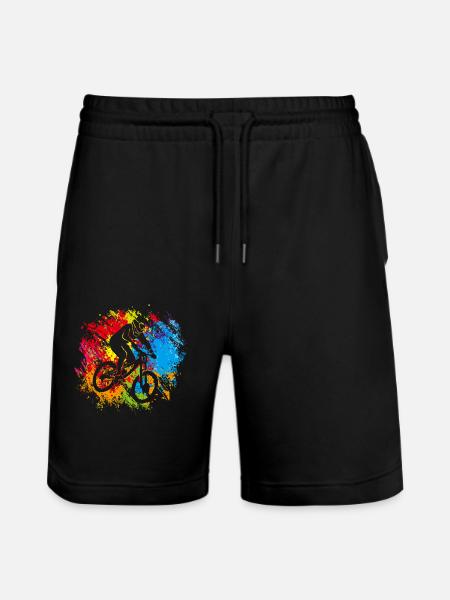 Bicycle MTB - Stanley/Stella Trainer Unisex Organic Jogging Shorts - black