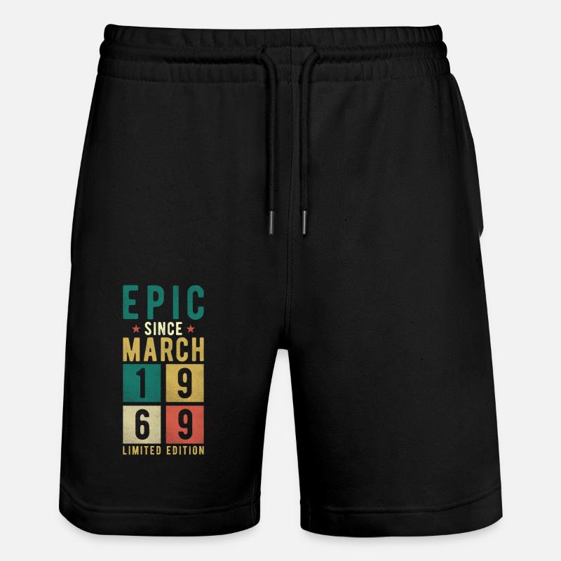 Anniversaire Mars 1969 - Short de jogging bio TRAINER Stanley/Stella unisexe - noir