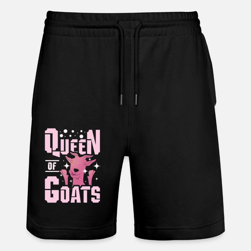 Goat Queen - Stanley/Stella Trainer Unisex Organic Jogging Shorts - black
