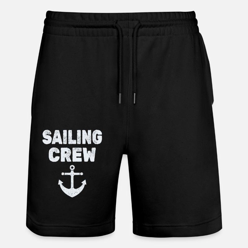 Équipage de voile - Short de jogging bio TRAINER Stanley/Stella unisexe - noir