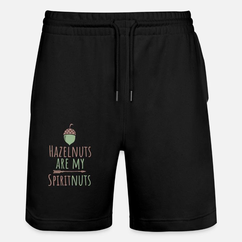 Haselnuss - Stanley/Stella Unisex Bio Joggingshorts Trainer  - Schwarz