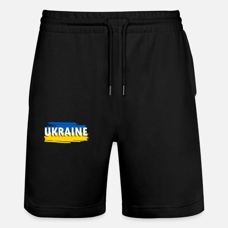 Drapeau de l’Ukraine - Short de jogging bio TRAINER Stanley/Stella unisexe - noir