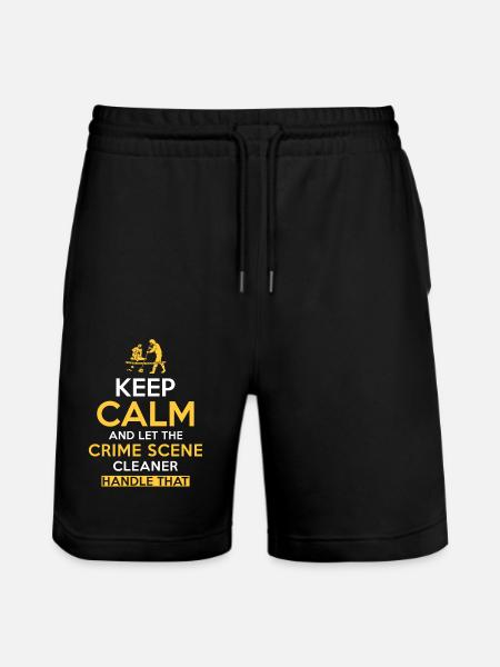 Crime Scene Cleaner - Stanley/Stella Trainer Unisex Organic Jogging Shorts - black