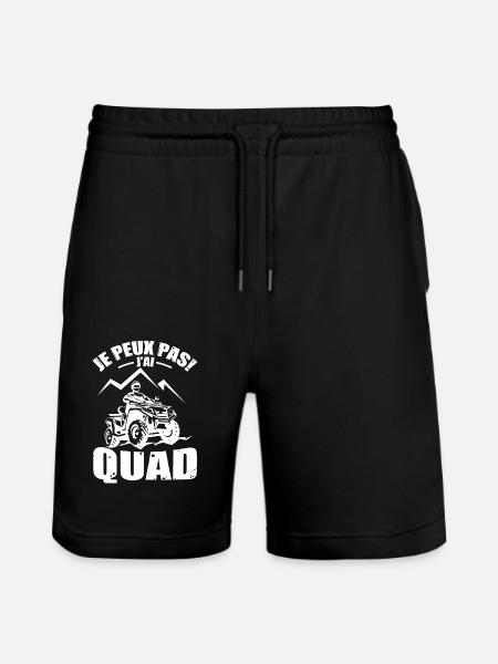 Je Peux Pas J'ai Quad - Short de jogging bio TRAINER Stanley/Stella unisexe - noir