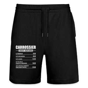 Le Tarif Horaire D'un Carrossier - Short de jogging bio TRAINER Stanley/Stella unisexe - noir - Devant - Nik (191cm) & Marisol (170cm)
