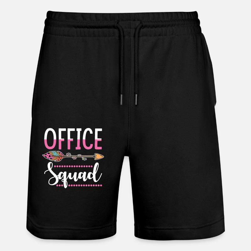 Office worker - Stanley/Stella Trainer Unisex Organic Jogging Shorts - black