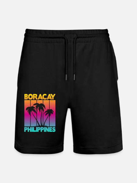 Boracay Philippines - Stanley/Stella Unisex Bio Joggingshorts Trainer  - Schwarz