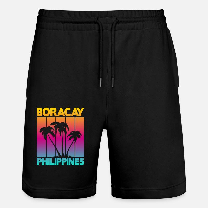 Boracay Philippines - Stanley/Stella Unisex Bio Joggingshorts Trainer  - Schwarz