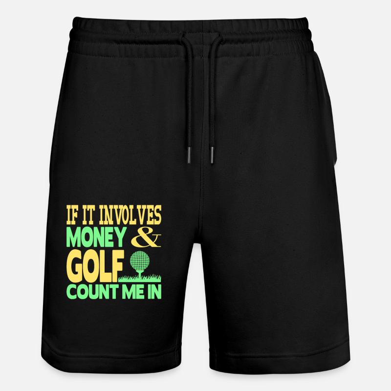 Argent et golf - Short de jogging bio TRAINER Stanley/Stella unisexe - noir