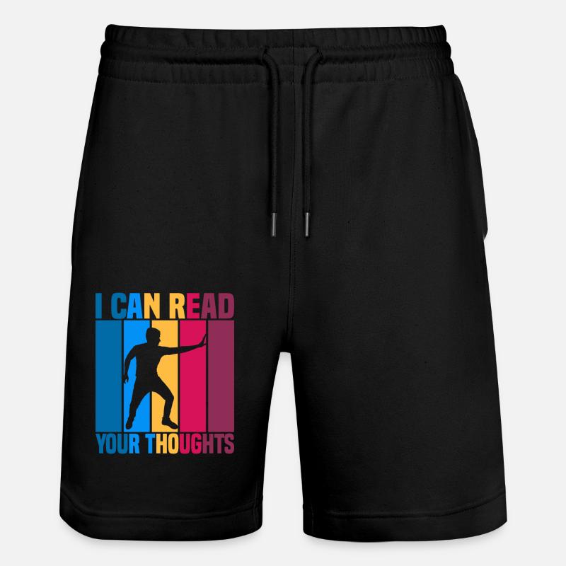 I Can Read Your Thoughts - Stanley/Stella Unisex Bio Joggingshorts Trainer - Schwarz