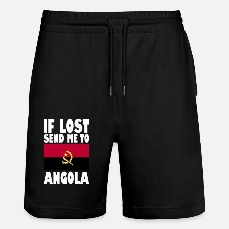 Drapeau de l’Angola - Short de jogging bio TRAINER Stanley/Stella unisexe - noir