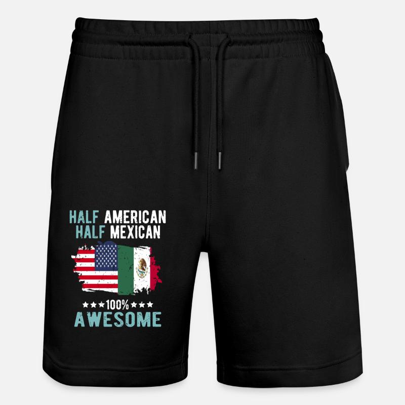 Moitié américain moitié mexicain - Short de jogging bio TRAINER Stanley/Stella unisexe - noir