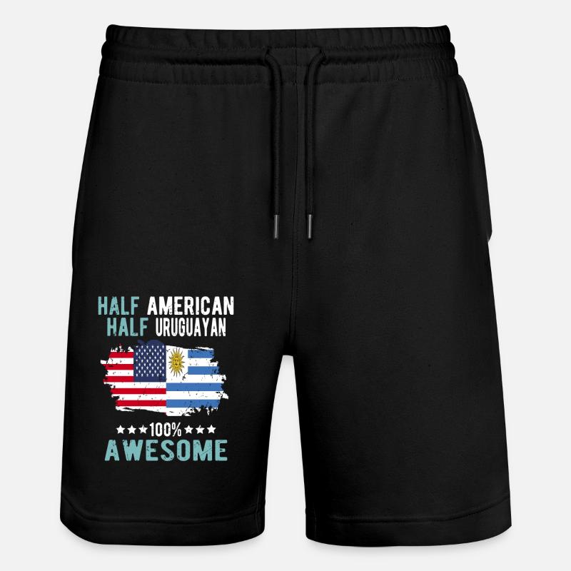 Moitié américain moitié uruguayen - Short de jogging bio TRAINER Stanley/Stella unisexe - noir