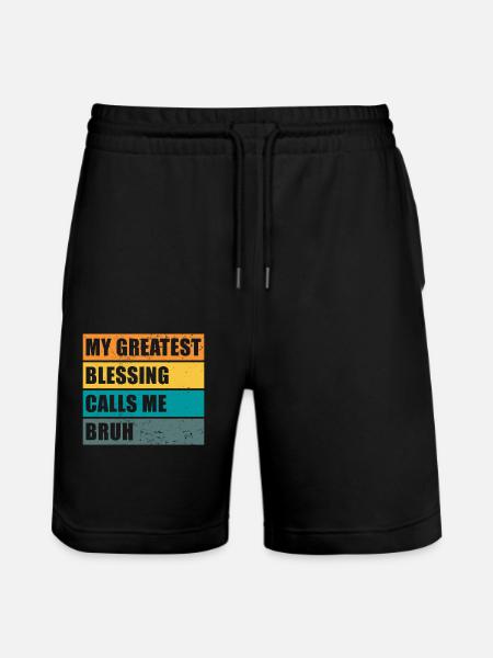 Bruh - Stanley/Stella Trainer Unisex Organic Jogging Shorts - black