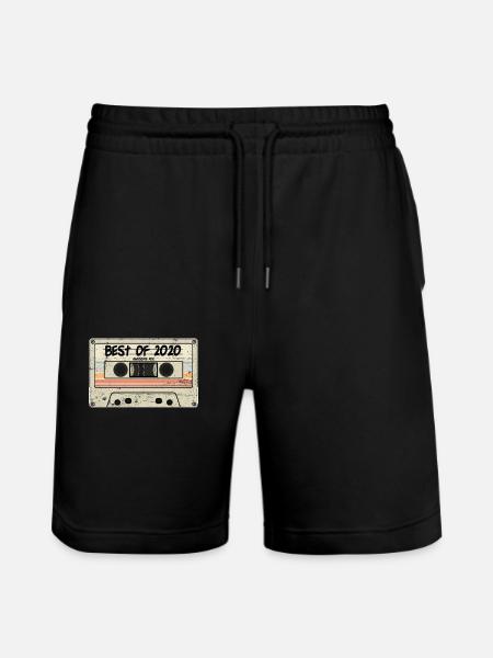 Best of 2020 Cassette - Stanley/Stella Trainer Unisex Organic Jogging Shorts - black