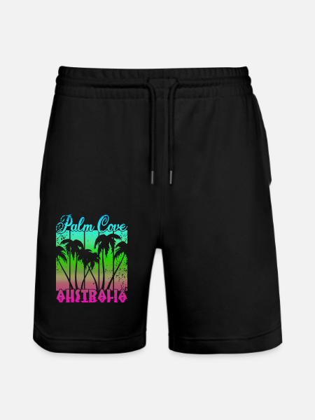 Palm Cove Australia - Stanley/Stella Trainer Unisex Organic Jogging Shorts - black