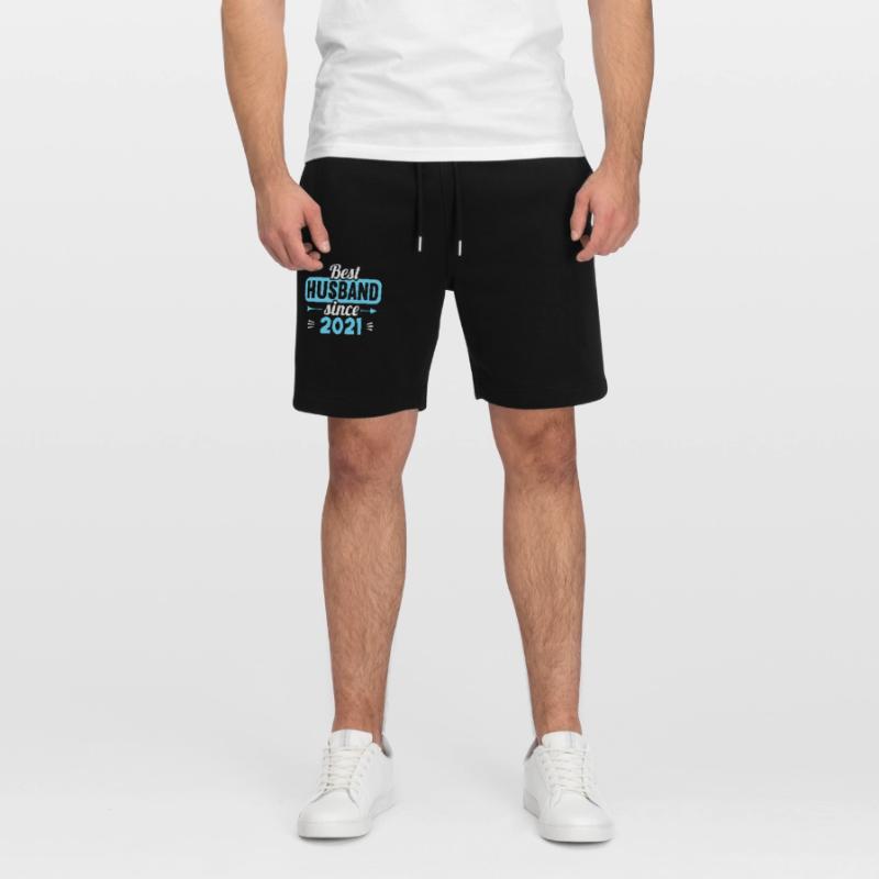 Beste Ehefrau Bester Ehemann seit 2021 Stanley/Stella Unisex Bio Joggingshorts Trainer 