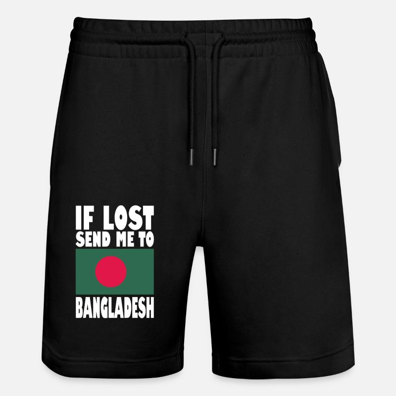 Drapeau du Bangladesh - Short de jogging bio TRAINER Stanley/Stella unisexe - noir