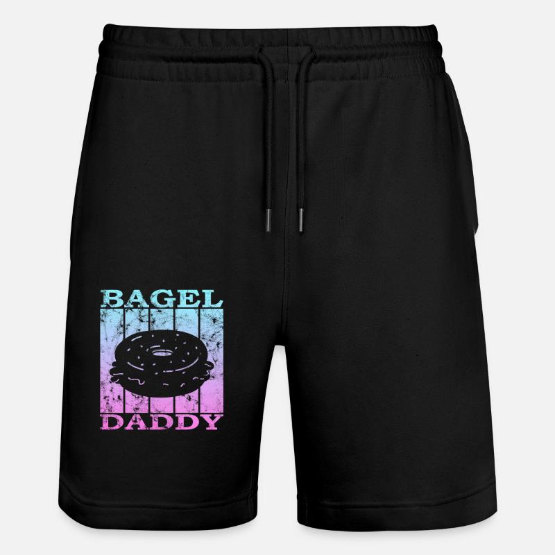Bagel Papa - Short de jogging bio TRAINER Stanley/Stella unisexe - noir