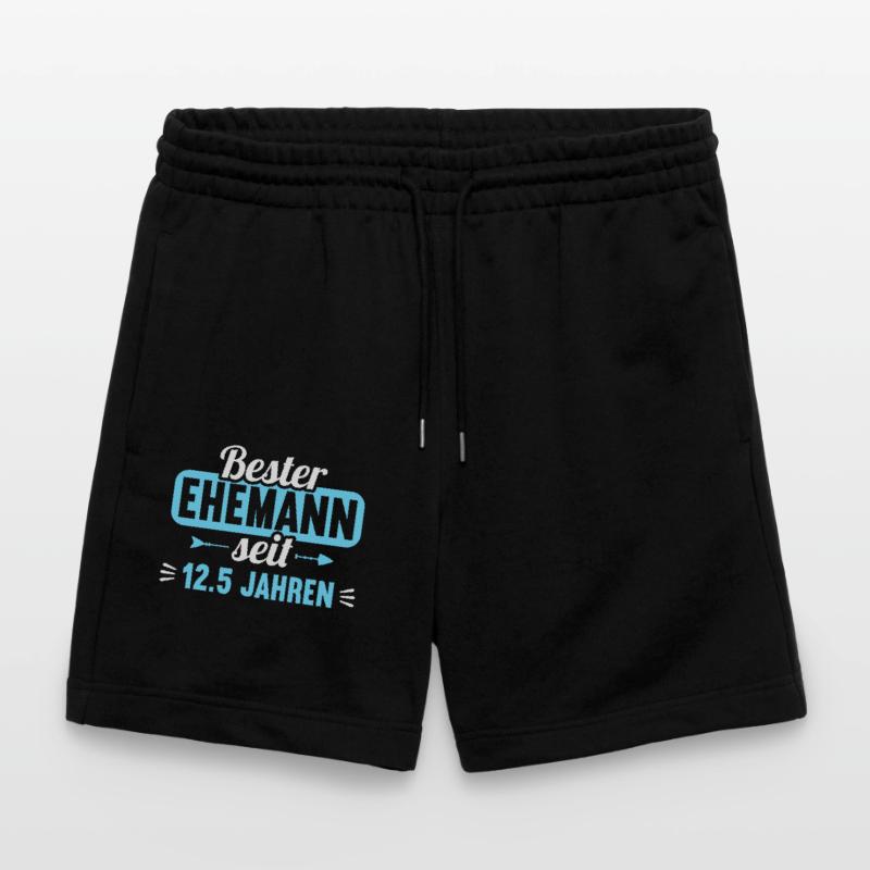 Beste Ehefrau Bester Ehemann seit 12.5 Jahren Stanley/Stella Unisex Bio Joggingshorts Trainer 