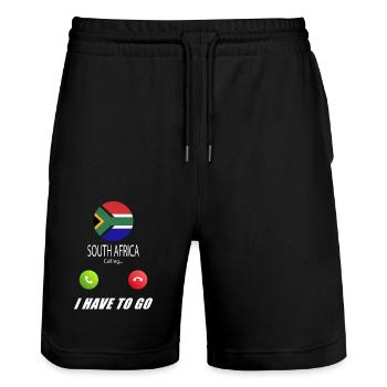 L’Afrique du Sud qualifie de slogan les drapeaux lusiger - Short de jogging bio TRAINER Stanley/Stella unisexe - noir - Devant - Nik (191cm) & Marisol (170cm)