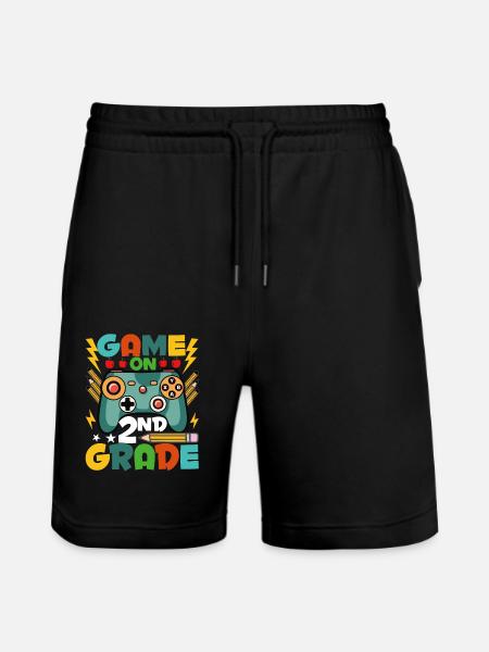 Game on the 2nd grade - Stanley/Stella Trainer Unisex Organic Jogging Shorts - black