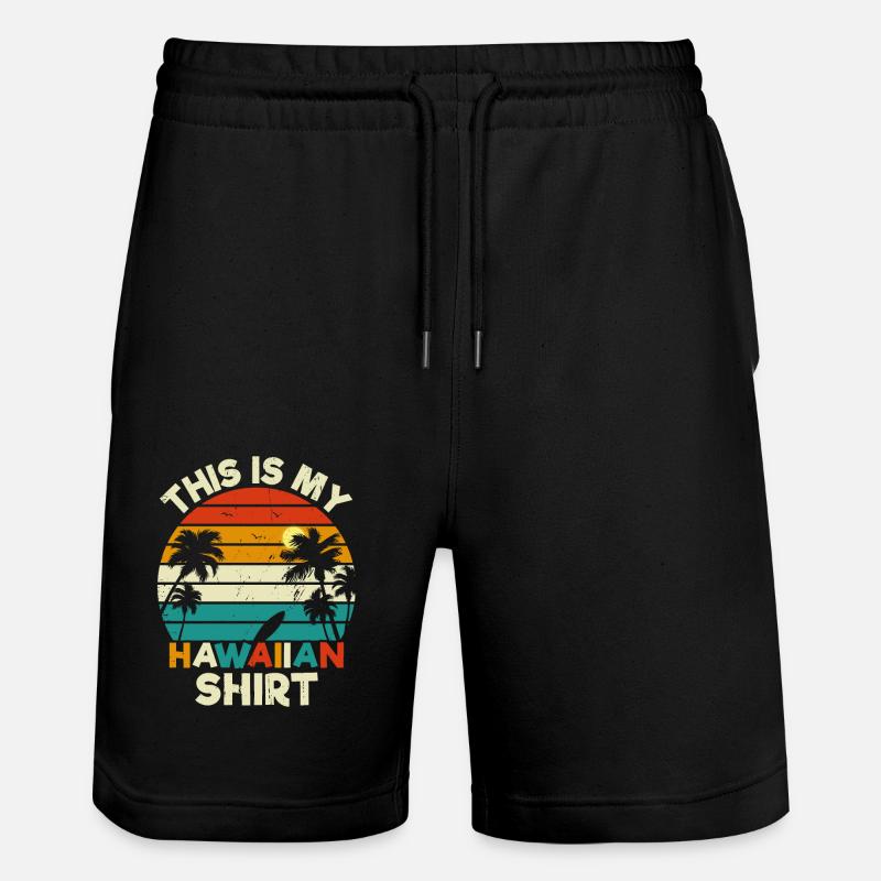 Questa è la mia camicia hawaiana - Pantaloncini da jogger ecologici unisex Trainer di Stanley/Stella - nero
