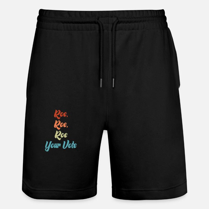 Roe deine Stimme - Stanley/Stella Unisex Bio Joggingshorts Trainer  - Schwarz