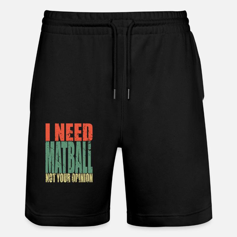 Matball dit drôle - Short de jogging bio TRAINER Stanley/Stella unisexe - noir
