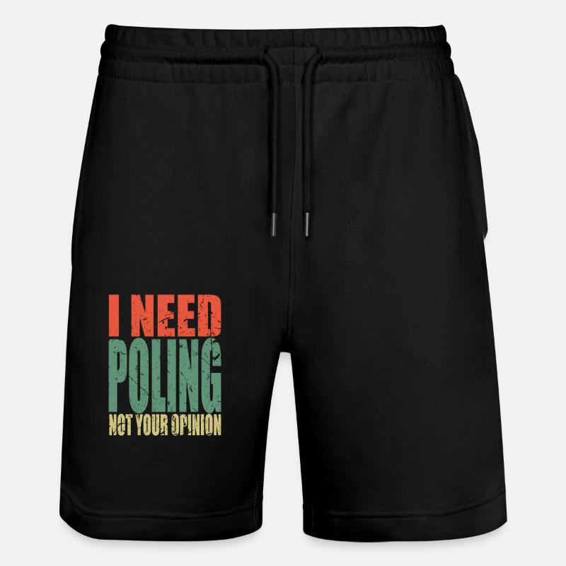 Poling disant drôle - Short de jogging bio TRAINER Stanley/Stella unisexe - noir