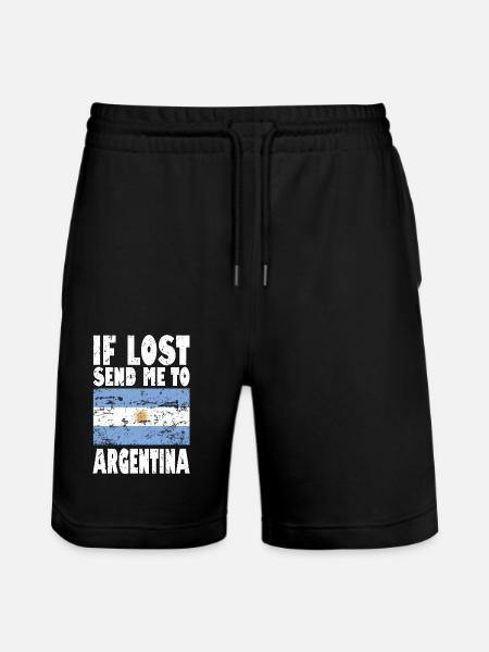 Drapeau de l’Argentine - Short de jogging bio TRAINER Stanley/Stella unisexe - noir